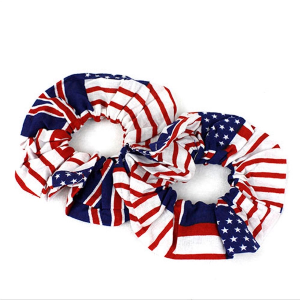 2 pack flag Scrunchies